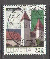 SWITZERLAND Sc# B639 USED FVF La Sarraz Castle