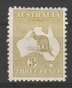 AUSTRALIA 1913 KANGAROO 3D 1ST WMK