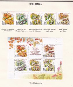 Russia stamps (only) #6789 & 6789f,  MH OG, Strip of 5 & Sheet