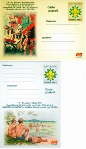 Romania 2004 set of 6 Scout postal cards