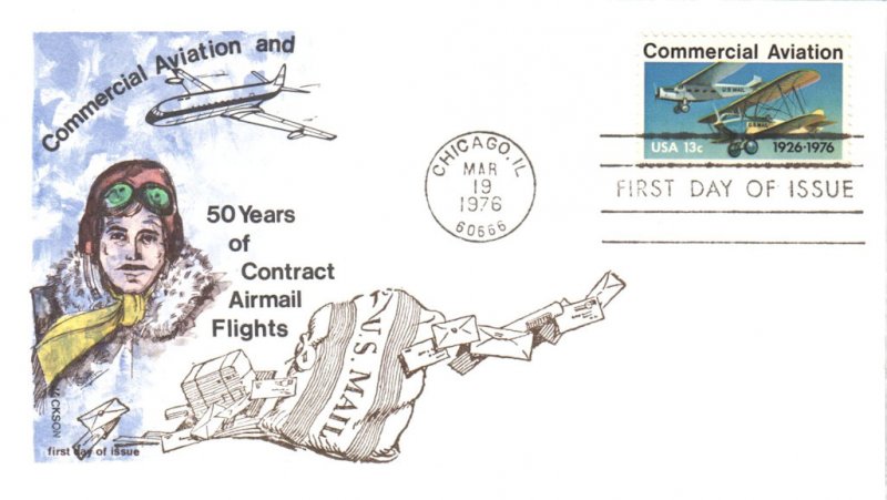 #1684 Commercial Aviation Overseas Mailer FDC