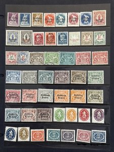 1850-1920 Bavaria 181 All Different Mint and Used Stamps SCV $125+