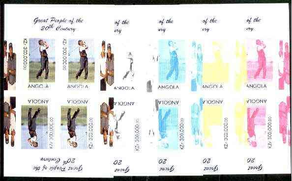 Angola 1999 Great People of the 20th Century - Aoki (Japa...