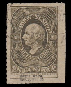 MEXICO 1885 - 86. STAMP. USED. 1 CENT