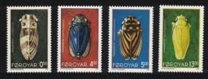 Faroe Is. Leafhoppers Insects 4v 1995 MNH SG#266-269