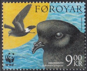 Faroe Islands 2005 MNH Sc #459 9k Petrels WWF