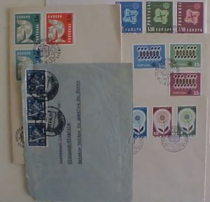 PORTUGAL 5 DIFF 1946 / 1964 7 ARE FDC