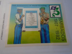 Barbados  #  593   MNH Scouting
