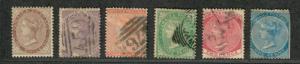 Jamaica Sc#7-12 M+U/F-VF, Complete Set, 7+12 No Gum, Cv. $167.35