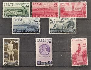 ITALY  359-66 MINT OG 1936 Horace-Poet CV $140.25