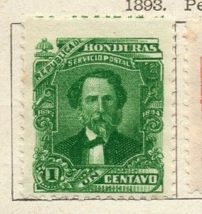 Honduras 1893 Early Issue Fine Mint Hinged 1c. NW-173824