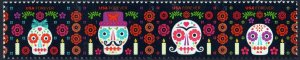 SC#5640-43 (58¢) Day of the Dead Strip of Four (2021) SA