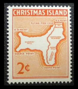 STAMP FROM CHRISTMAS ISLAND. SCOTT # 11. YEAR 1963. UNUSED