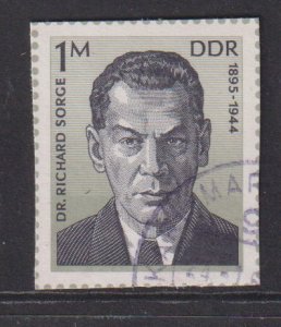 German Democratic Republic DDR #1711a  used 1976 Sorge stamp from sheet