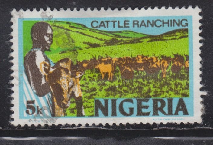 Nigeria 294 Cattle Ranching 1974 - Error