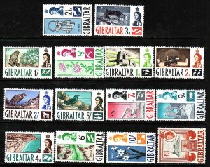 Gibraltar-Sc#147-60- id7-unused hinged QEII set-1960-