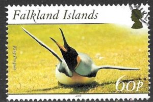 FALKLAND ISLANDS 2006 60p KING PENGUIN Birds Issue Sc 910 VFU