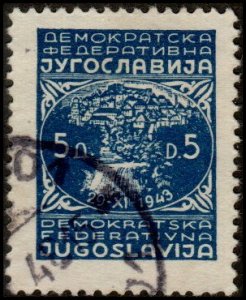 Yugoslavia 213 - Used - 5d City of Jajce (1947)