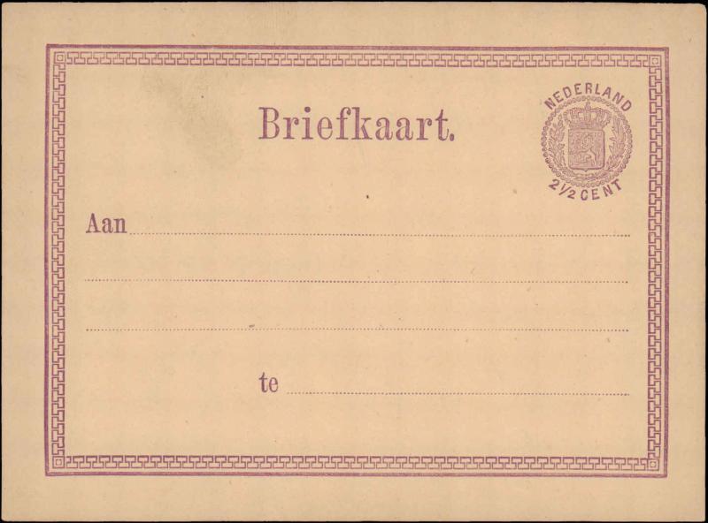 Netherlands, Government Postal Card