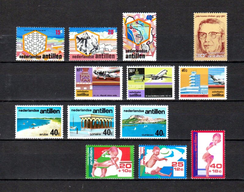 Nederlands Antilles, 1975, four sets, mint* (1916)