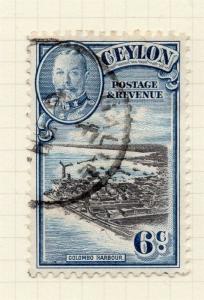 Ceylon 1935 Early Issue Fine Used 6c. 299073