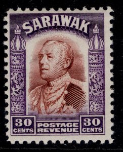 SARAWAK GV SG118, 30c red-brown & violet, LH MINT.