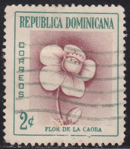 Dominican Republic 489  Mahogany Flower 1957