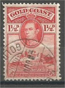 GOLD COAST, 1938, used 11/2p, King George VI, Scott 117