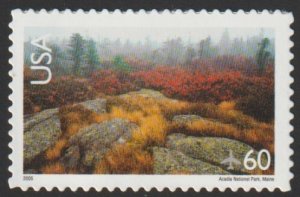 SC# C138b - (60c) - Acadia Natl Park, Maine - MNH Single - Dated 2005