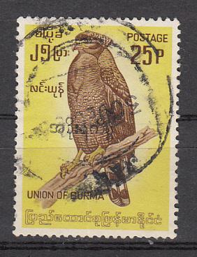 Burma SC# 183  1964 25p Bird used