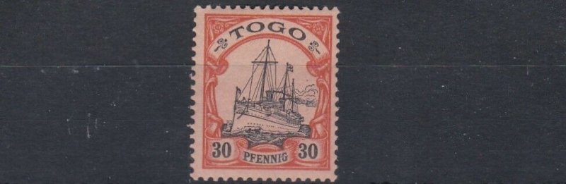 TOGO  1900      S G G12  30PF  BLACK & ORANGE      MNH  NO2