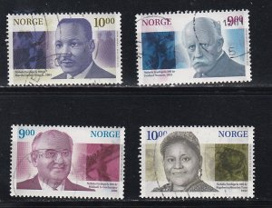 Norway # 1312-1315, Nobel Prize Winner, Used, 1/3 Cat.