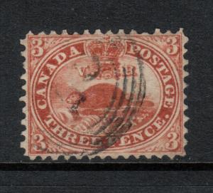 Canada #12 Extra Fine Used - One Barely Short Perf At Top