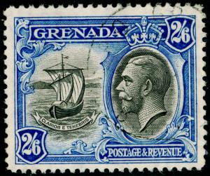 GRENADA SG143, 2s 6d black & ultramarine, FINE USED. Cat £28.