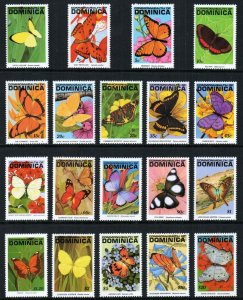 Dominica Stamp 1378-1391B  - Butterflies