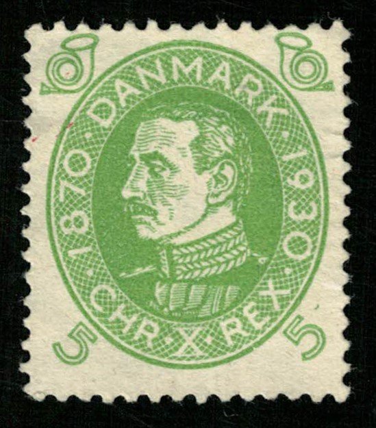 King Christian X, Denmark 5 Ore MC #185 (3797-Т)