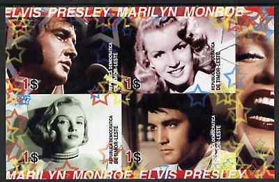 Timor 2004 Elvis Presley & Marilyn Monroe #01 imperf ...