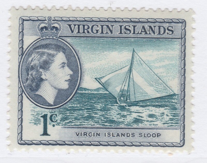 BRITISH VIRGIN ISLANDS 1956 1c MH* Stamp A30P16F42017-