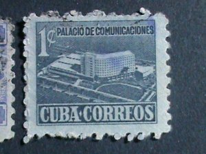 ​CUBA-1954-SC#519//528 10 OVER 70 YEARS OLD CUBA FAMOUS  USED STAMPS-SET-VF