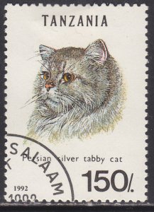 Tanzania 967F Persian Silver Tabby Cat 1992