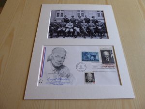 Dwight D. Eisenhower WWII photograph and USA FDC mount matte size 8 x 10