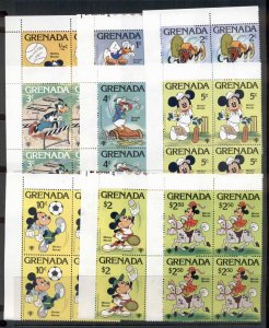 Grenada 1979 Disney Characters IYC blk4 MUH