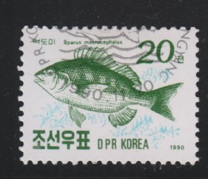 North Korea 2952 Fish 1990