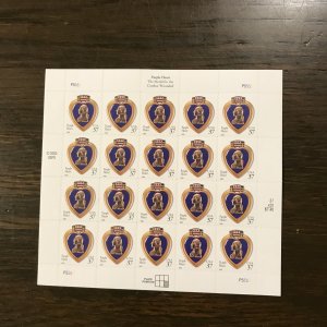 US SCOTT 3784 Sheet/20 37¢ 2003 Purple Heart (1) - MNH- Superb