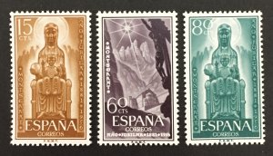 Spain 1956 #849-51, Monastery, MNH.