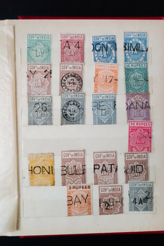 India Rare Stanley Gibbons Stamp Book Collection Of 110 Different Stamps