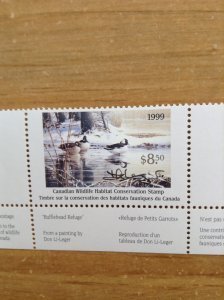 Canada ( Federal Wildlife)  FWH 15  Artist signed ( single stamp)