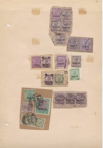 British India Stamps + Cancels on Stamps Page Ref 35859