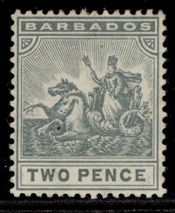 BARBADOS EDVII SG166, 2d greyish slate, M MINT. Cat £12.