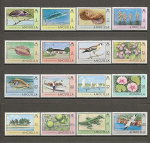 ANGUILLA 1977/78 SG 274/89 MNH Cat £30